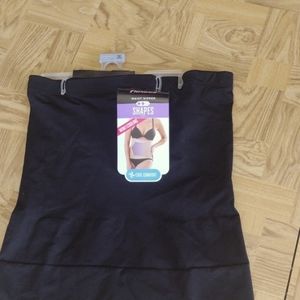 NWT Maidenform black waist nipper shape wear size 2XL
